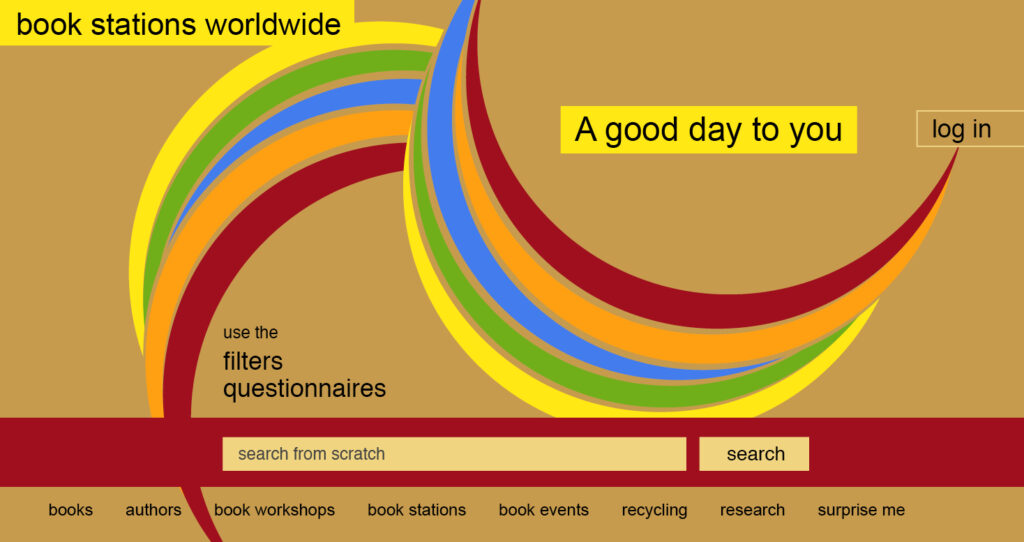 book stations worldwide online, book stations tour by Charlie Alice Raya, an easy town project